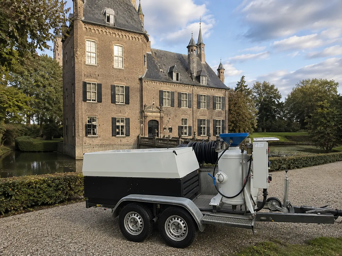Wij werken met professionele straalapparatuur die is afgestemd op kwaliteit en precisie.